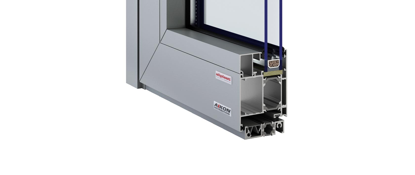 Warme Aluminiumtüren Aliplast