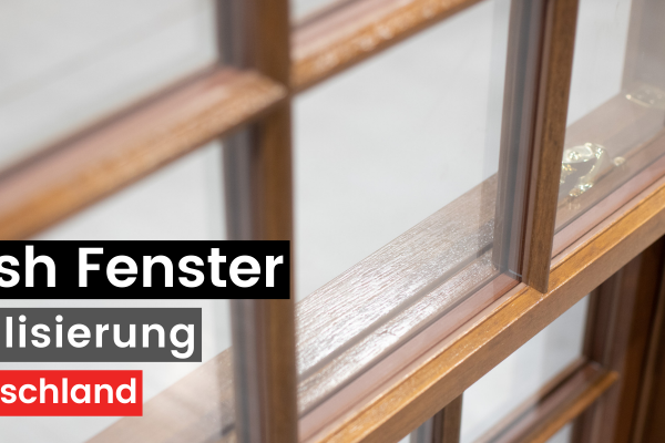 Realisierung | Sash-Fenster für einen Kunden aus Dresden, Deutschland